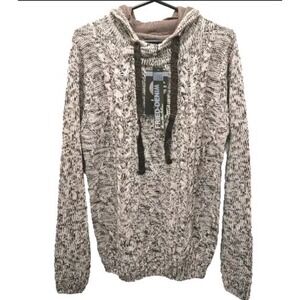 Fried Denim‎ Knit Hoodie Pullover Sweater Casual Warm Layering XL